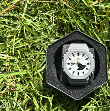 Casio G-SHOCK Gray Resin Analog/Digital Quartz Watch 200m w/ Box Manual picture