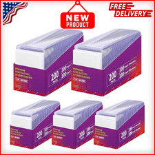 1000 Card Sleeves Top Loaders for Cards 3X4 Baseball Card Protectors Toploaders picture