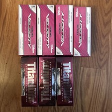 Women's Titech Titanium & Wilson Velocity Golf Balls Lot Of 3 Balls Per Pack X7 picture