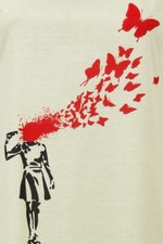 Banksy Butterfly Apocalypse Graffiti Street Art -  8x10 PREMIUM PRINT picture