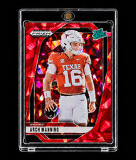 ARCH MANNING RUBY ICE ROOKIE REFRACTOR HOLO ATOMIC ICE SP Prizm TEXAS picture