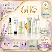 NEW ICD 8PC Daily Skincare Kit Booster Serum Cream Gel Mist Cleanser Face Care picture