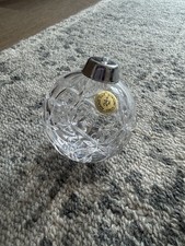 Vintage Hand Cut Round Crystal Ornament Made in Czech Republic picture