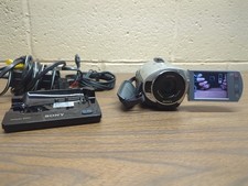 Sony Handycam DCR-SR42 30GB HDD Camcorder 40x Zoom w/ Dock Works - Battery Dead picture