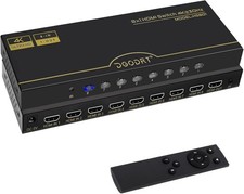 DGODRT 8×1 HDMI Switch 8 in 1 Out, 8 Port 4K HDMI Switcher Selector Box with IR picture