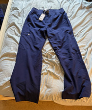 FIGS Women’s Technical Collection wide Scrub Pants Navy Solid size L. NWT picture