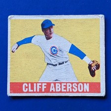 1948-49 Leaf - Cliff Aberson #136 - Chicago Cubs VG ROOKIE picture