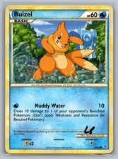 Buizel 45/95 Common HGSS Unleashed Pokemon Lightly Played picture