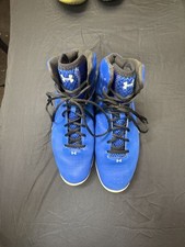 Under Armour Lightning Hi Top Basketball Shoes Size 11 Blue picture