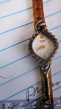 Pulsar Quartz Women's Square Gold Tone Bracelet Watch White Dial Roman/Stick picture