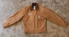 Vintage Carhartt J01 BRN Detroit Jacket XL Regular Made USA Blanket Lined Brown picture