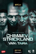 UFC 328 Chimaev Vs. Strickland 12x18 Fight Poster Reprint picture