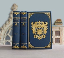 Rare Antique Old Boxed Book Set Scotland 1902 Edinburgh Galloway Gilt Map W/DJ ⭐ picture