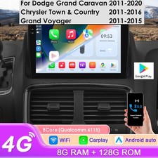 8+128GB For Dodge Grand Caravan 2011-2020 Carplay Car Radio GPS BT5.4 DSP WIFI 6 picture