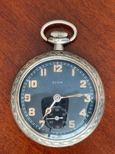 Elgin Grade 291 - WWII OFFICIALLY ISSUED POCKET WATCH TO BRITISH COMMONWEALTH picture