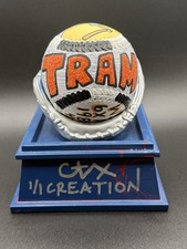 Alan Trammell Hand Painted 1/1 Pop Art Baseball Artist Auto CARTER X Tigers HOF picture
