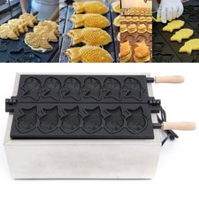 Electric Waffle Maker Machine,Nonstick Commercial Taiyaki Fish-Shaped Mold Baker picture