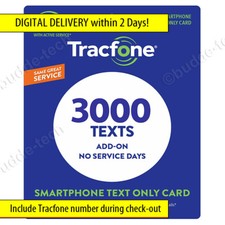 Tracfone Texts - *LIMITED TIME 3000 TEXT MESSAGES* Direct add in 2 Days (1000) picture