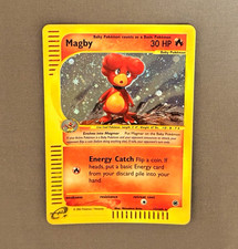 Pokémon Magby 17/165 Expedition Base Set e-Reader Holo Rare 30 HP English 2002 picture