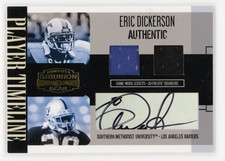 2006 Donruss Eric Dickerson Game Used Jersey Auto /5 #PT-17 Raiders 1173 picture