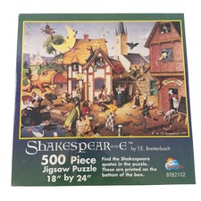 VTG SunsOut Shakespeareience 500 Piece Jigsaw Puzzle TE Breitenbach 18x24 NEW picture