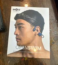 Shokz OpenSwim 2nd Gen 4GB Bone Conduction Waterproof Swimming MP3 Blue picture