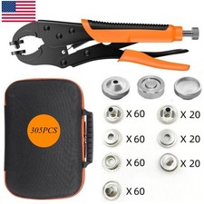 Professional Heavy Duty Snap Fastener Tool Kit 80 Sets for Boat Cover Canvas picture