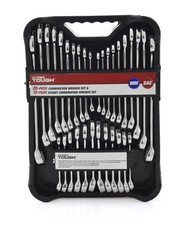 32-Piece Combination Wrench Set, SAE & Metric, Chrome Vanadium Steel, Standard & picture