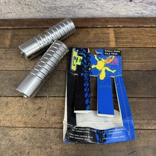 Vintage GT BMX Steely Dans Axle Pegs NOS Steel Silver Freestyle 5in Pair 3/8 picture