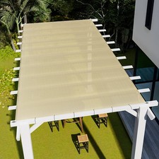 E&K Sunrise 12' x 20' Straight Edge Sun Shade Sail D-Ring Grommets UV Block picture