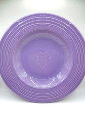 Vintage P86 Homer Laughlin Fiestaware Lilac 12” Rimmed Soup or Pasta Bowl Exc.  picture