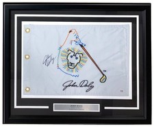 John Daly Signed Framed John Daly Logo Golf Flag PSA/DNA picture