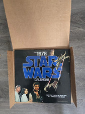 VINTAGE STAR WARS CALENDAR 1978 MINT FIRST YEAR - MIB OPEN BOX picture