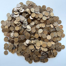 5.5 Pound Wheat Penny Estate Stash 1920s - 1950s Crisp Condition 810 Wheaties picture