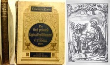 1525/1871 Antique 1ST-ENGLISH NEW TESTAMENT BIBLE Tyndale 1611 King James Jesus picture