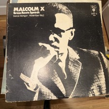 MALCOLM X Grass Roots Speech Vinyl picture
