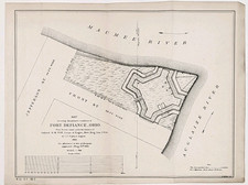 1888 FORT DEFIANCE - OHIO Map Auglaize River - Maumee River U.S. CORPS ENGINEERS picture