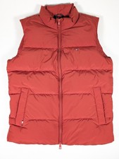 Tommy Hilfiger Gillet Mens Red M Padded Water Repellent Quilted Zip picture