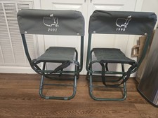 Vintage Augusta National 98 & 01 Masters Golf Folding Chair Set Of 2 picture