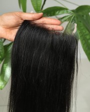 BEEOS Yaki Straight 5x5 SKINLIKE Real HD Lace Closure, Pre-Plucked Bleached picture
