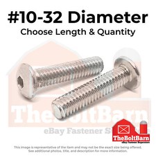 #10-32 Stainless Steel Button Socket Head Cap Screws (Choose Length & Qty) picture