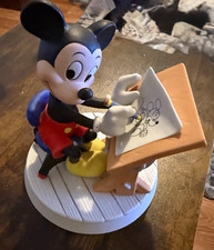 Disney Japan Mickey Mouse Artist Drawing at Desk Figurine Statue 3
