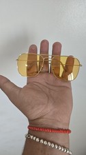  ‼️Frame Only ‼️1960's VINTAGE B&L RAY BAN AMBERMATIC CARAVAN AVIATOR SUNGLASSES picture