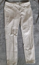 Kenar Cream Colored Jeans Size Womens 8 picture