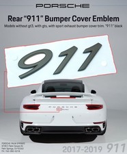 2017-2019 Genuine Porsche Bumper Cover 