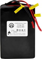 BtrPower 36V 25Ah Battery Pack Lithium LiFePO4 for Bicycle Motor E_Bik,e 50A BMS picture
