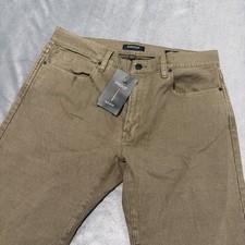 Proof Huckberry Pants Mens 34x32 Brown Canvas Chino Straight Fit picture