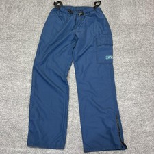 Vintage Roxy Quiksilver Pants Womens Large Blue Hiking Belted Made USA picture