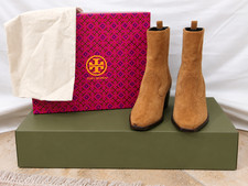 Tory Burch Western Suede Ankle Boots – Rhum picture