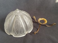 Markel Antique Embossed Floral Frosted Light Shade 8.25